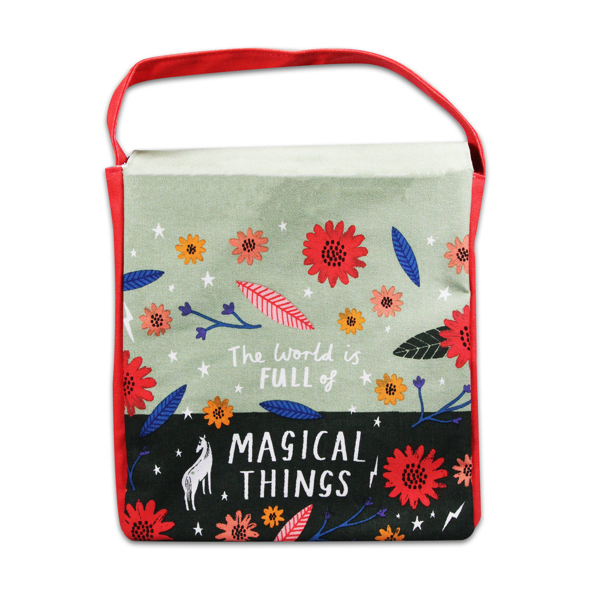 Insulated Lunch Picnic Bag Floral Pattern Magical Things
