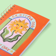 Grateful For Every Day Sunflower Notebook by Eleanor Bowmer