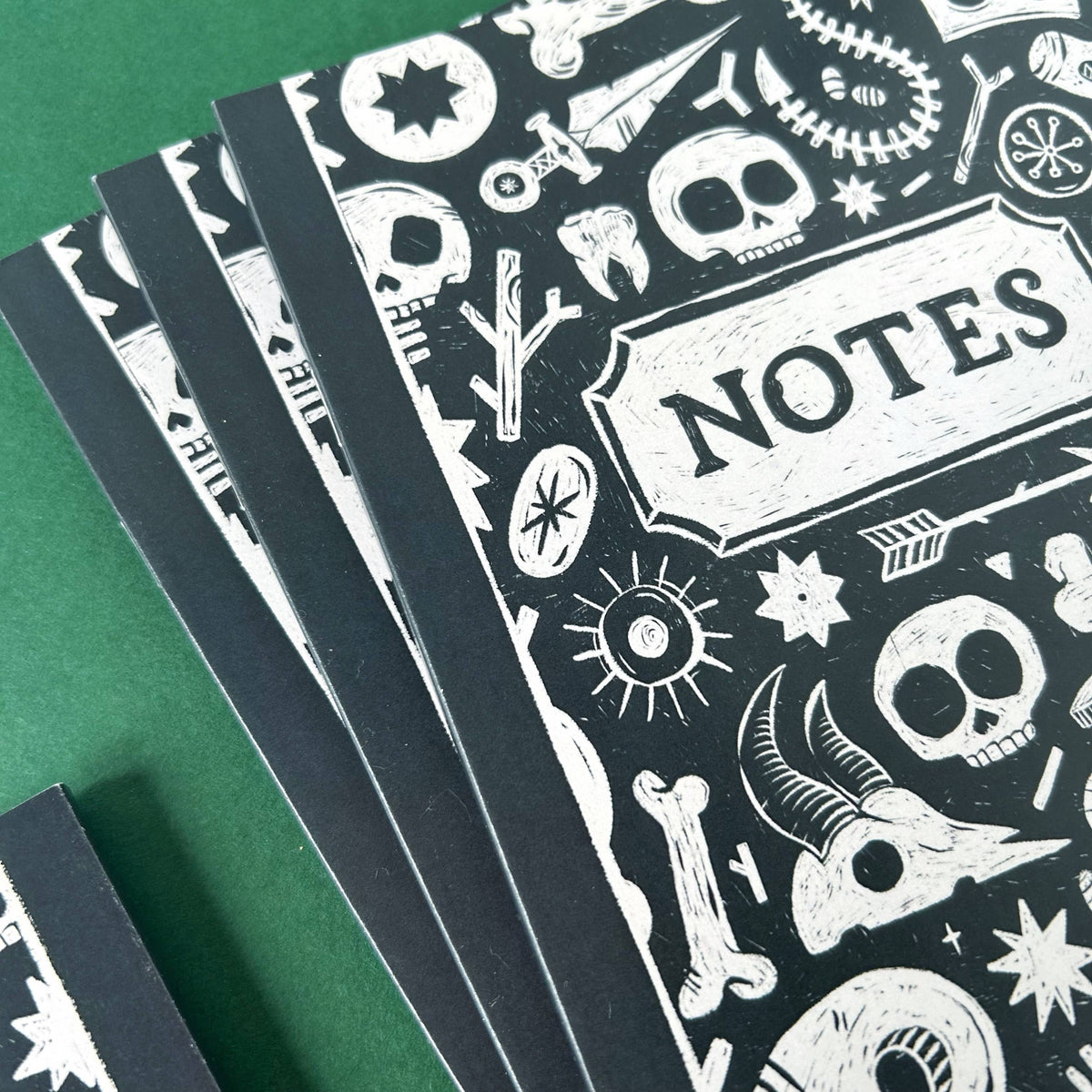 Skull and Bones Dot Grid Notebook 💀