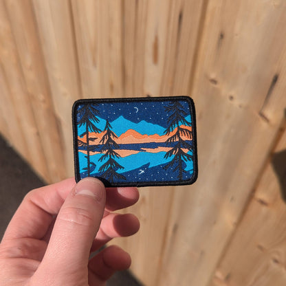 Forest Sunset Iron on Patch