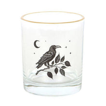 Perched Raven Gothic Drinking Glass