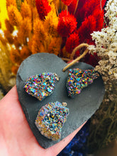 Titanium Aura Druzy Pendant