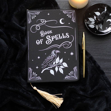 Mystic Raven Book of Spells Gothic A5 Notebook