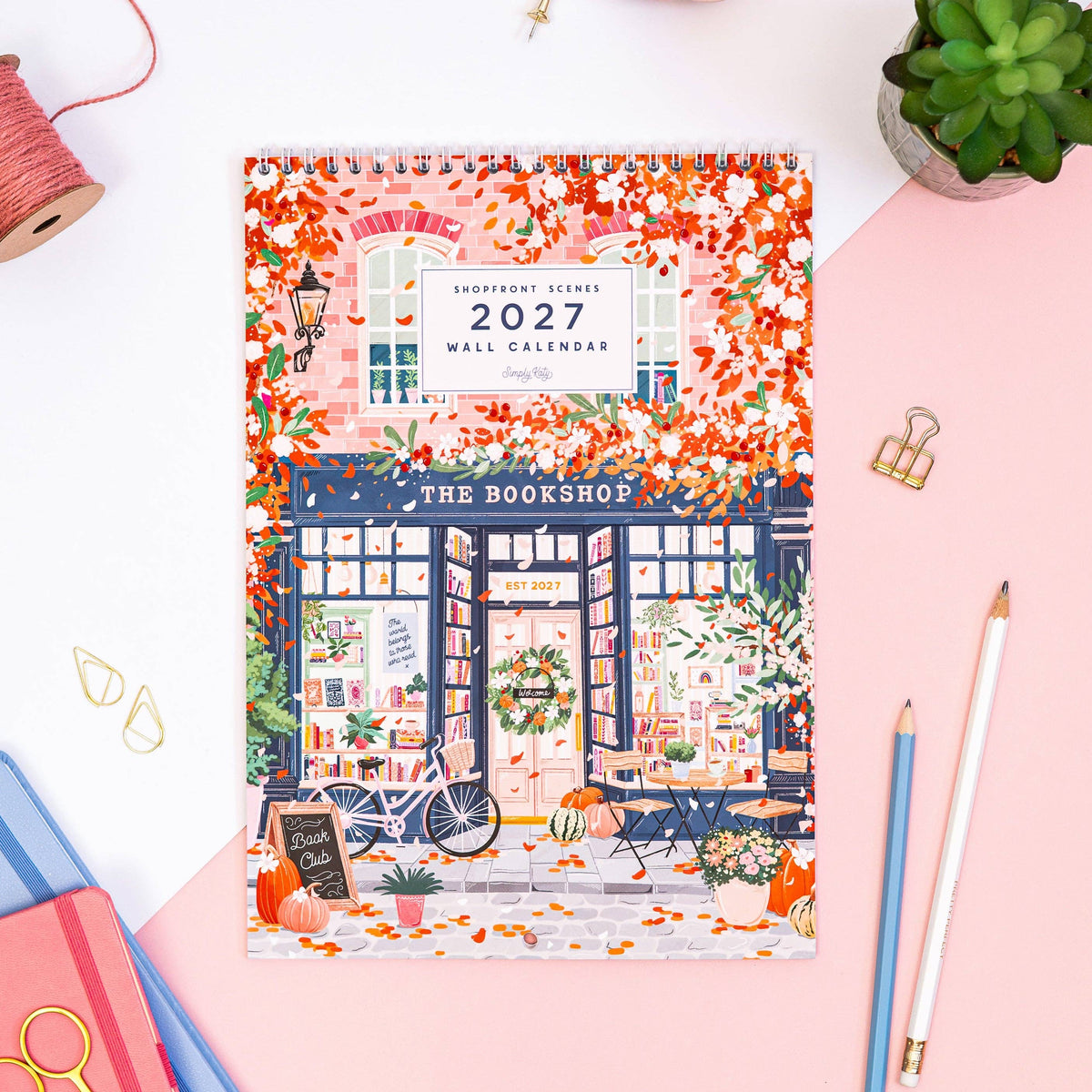 2027 Shopfront Scenes: Wall Calendar
