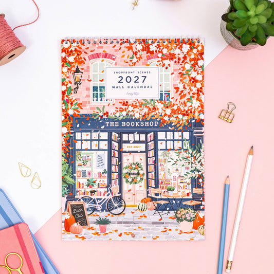 2027 Shopfront Scenes: Wall Calendar