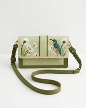 FABLE Embroidered Kingfisher Cross Body Purse
