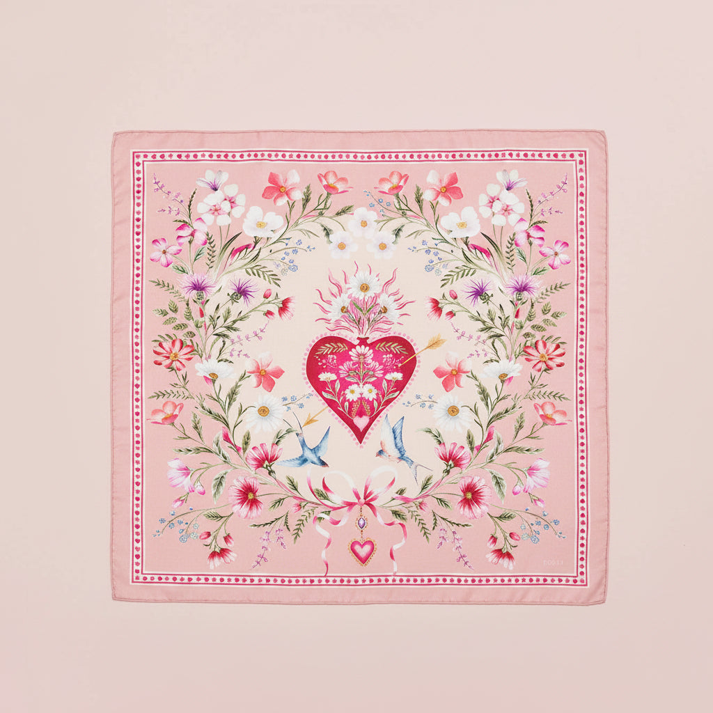 Penelope Pink Square Scarf