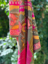 Printed Folk Floral Roses Scarf