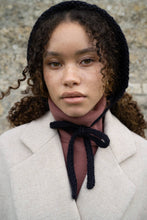 FABLE Forget-Me-Not Knitted Navy Bonnet