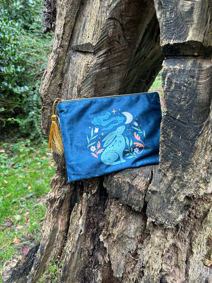 MIDNIGHT HARE VELVET MAKEUP BAG 🐇🌙