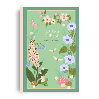 Whimsical Reading Journal – Literary 50 Book Review Notebook