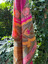 Printed Folk Floral Roses Scarf