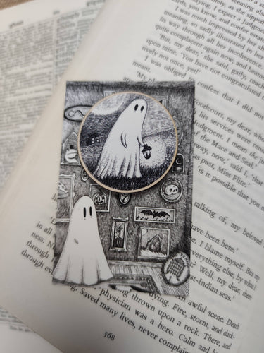 Wandering Ghost Wooden Pin Badge