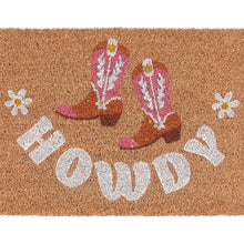 Natural Howdy Cowboy Boot Doormat