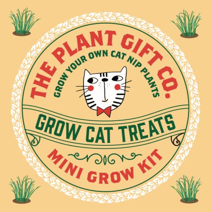 Grow Cat Treats. Cat Lovers Eco Mini-Grow-Kit