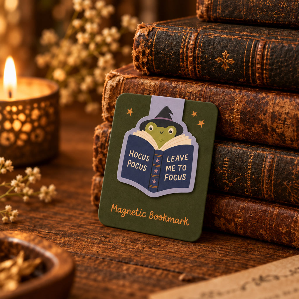 Hocus Pocus Frog Magnetic Bookmark