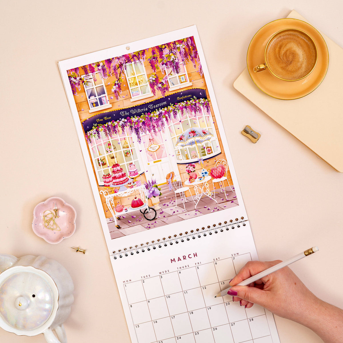 2027 Shopfront Scenes: Wall Calendar