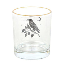 Perched Raven Gothic Drinking Glass