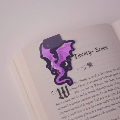 Purple Dragon Magnetic Bookmark