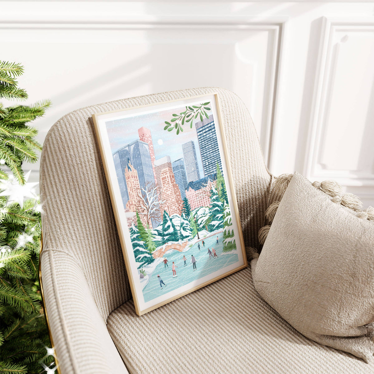 Central Park Winter Print: A4