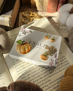 FABLE Enamel Pumpkin Brooch