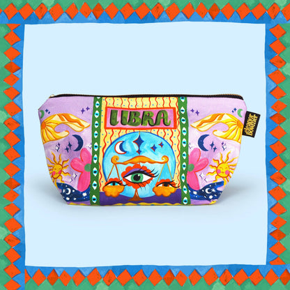 Libra Zodiac Zip Bag