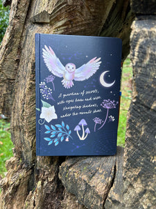 NIGHT OWL JOURNAL WITH SODALITE PEN