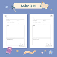 Reading Journal Dragon, Cosy Quest – 50 Book Review Notebook