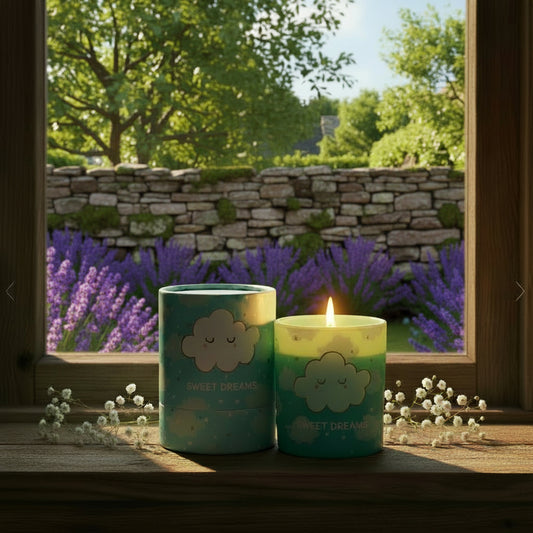 CLOUD PRINT LAVENDER & CHAMOMILE CANDLE ☁️