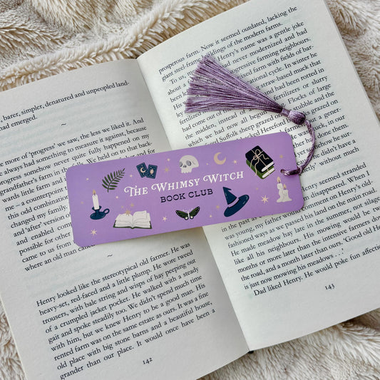 Whimsy Witch Book Club Bookmark with Tassel – Witchy Gift