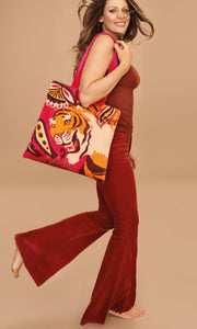 Velvet Tote Bag - Roaring Tiger 🐅