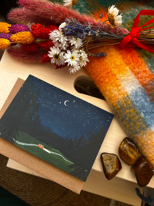 Night Driving Campervan Card