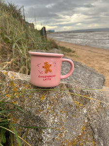 PINK GINGERBREAD LATTE MUG