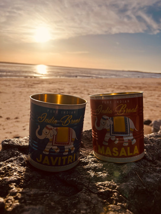 Storage tins (set of 2) - Masala and javitri