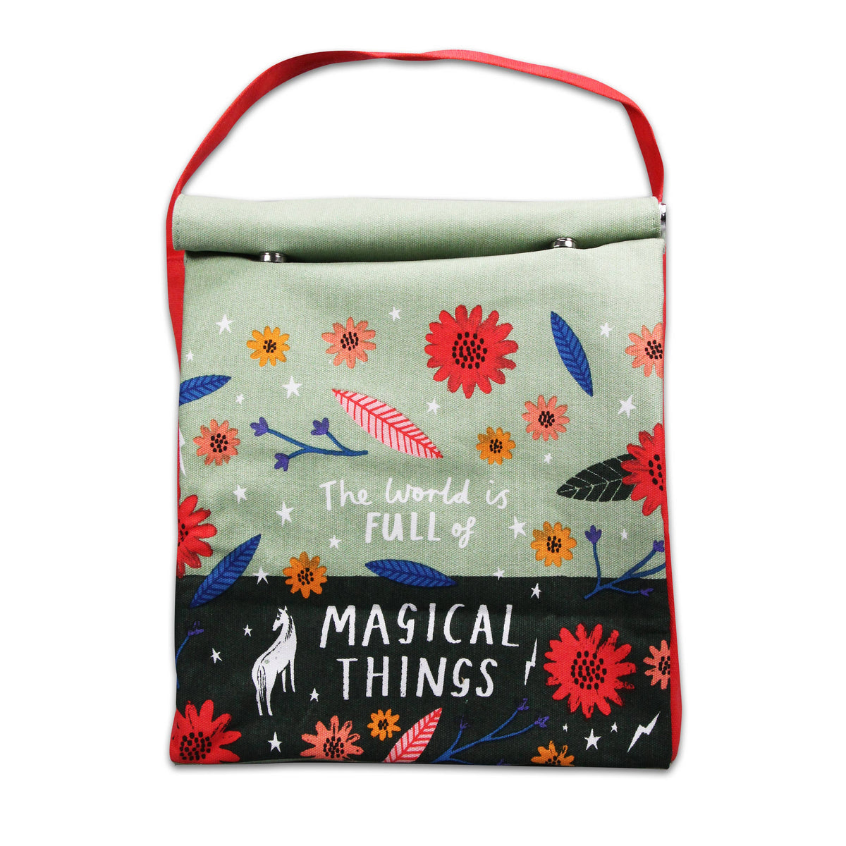 Insulated Lunch Picnic Bag Floral Pattern Magical Things