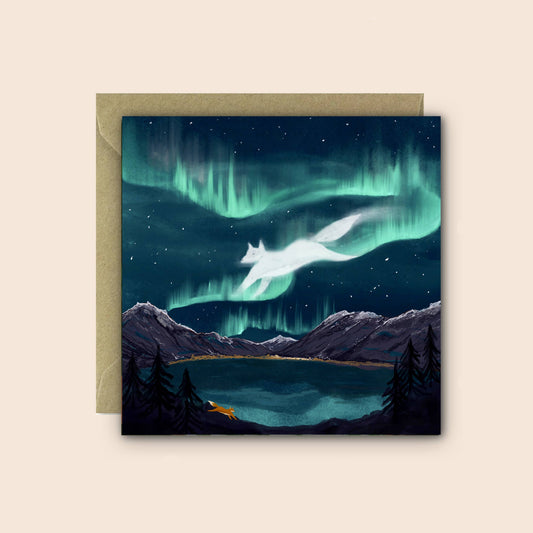Fox Fire Folklore Greetings Card