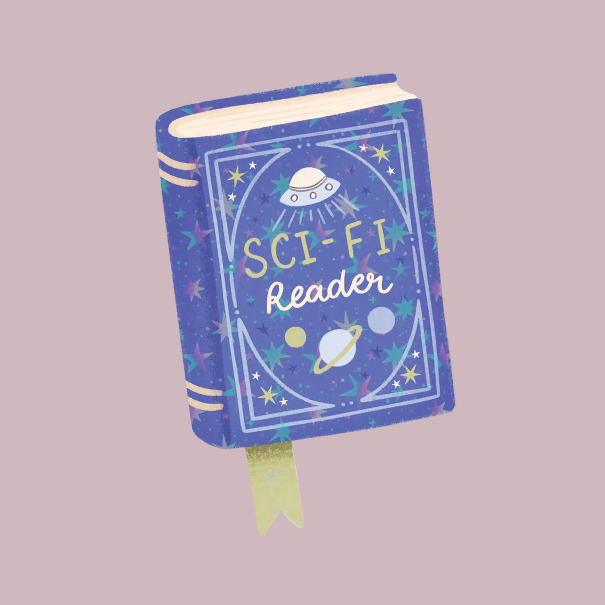 Sci-Fi Reader Holographic Vinyl Sticker