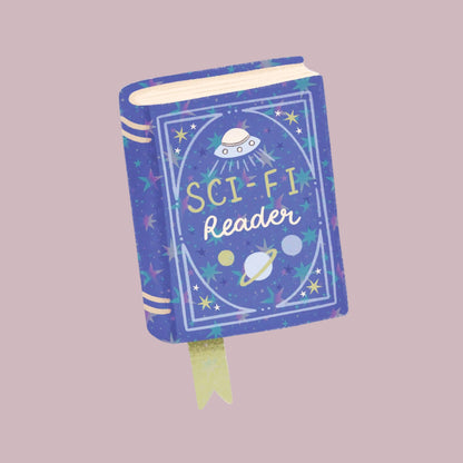 Sci-Fi Reader Holographic Vinyl Sticker