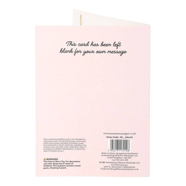 Love Letter Locket Necklace on Valentine's Day Greeting Card