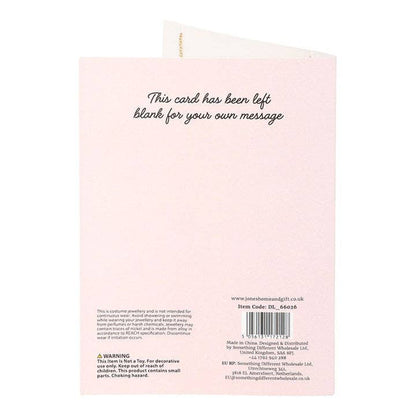 Love Letter Locket Necklace on Valentine's Day Greeting Card