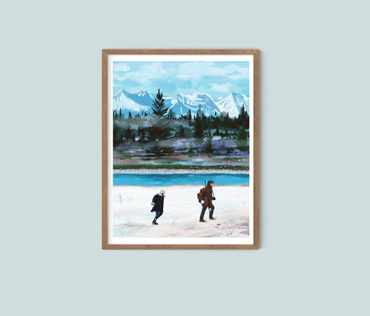 Joel & Ellie Winter Art Print