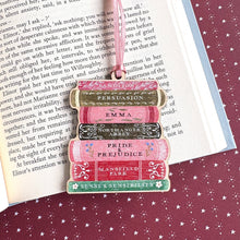 Jane Austen Book Stack Decoration: Dark Purple