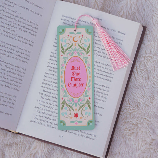 Just One More Chapter Fantasy Bookmark with Tassel