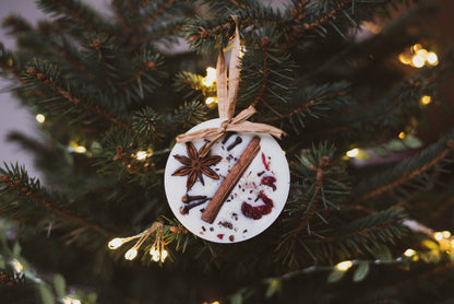 Christmas Scented Tree Decorations: Cranberry Orange and Cinnamon / Star Shaped