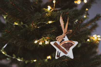 Christmas Scented Tree Decorations: Cranberry Orange and Cinnamon / Wreath Shaped