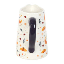 Autumn Magic Harvest Moon Print Ceramic Fall Flower Jug