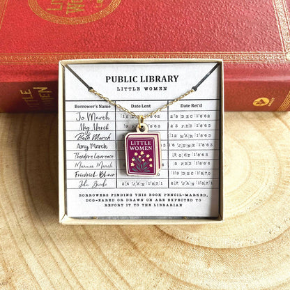 Little Women Book Necklace