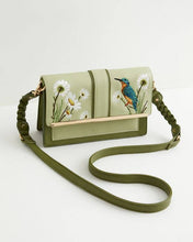 FABLE Embroidered Kingfisher Cross Body Purse