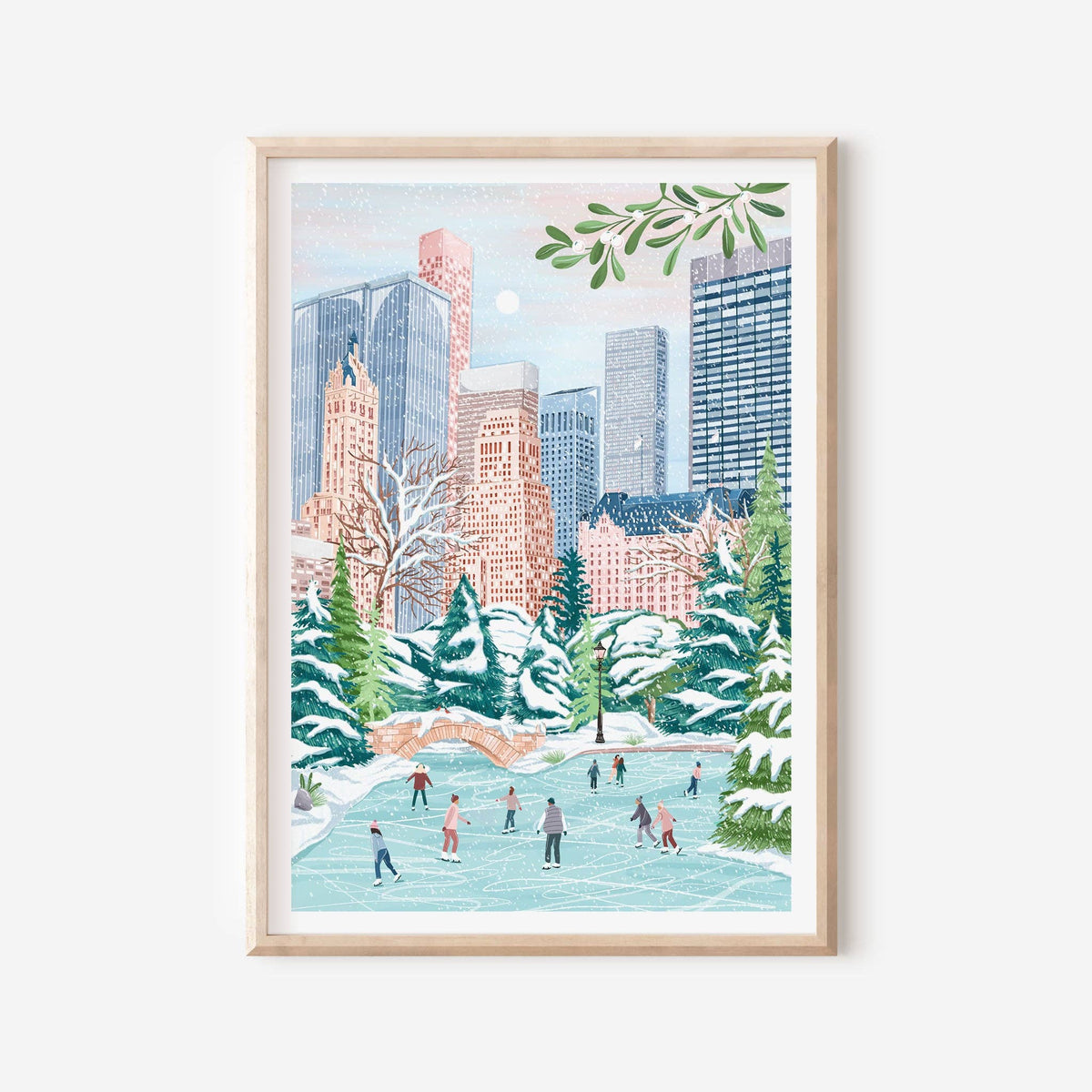 Central Park Winter Print: A4