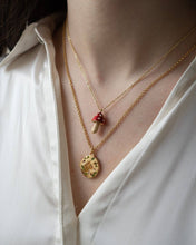 FABLE Fox & Acorn Oval Chain Locket Necklace